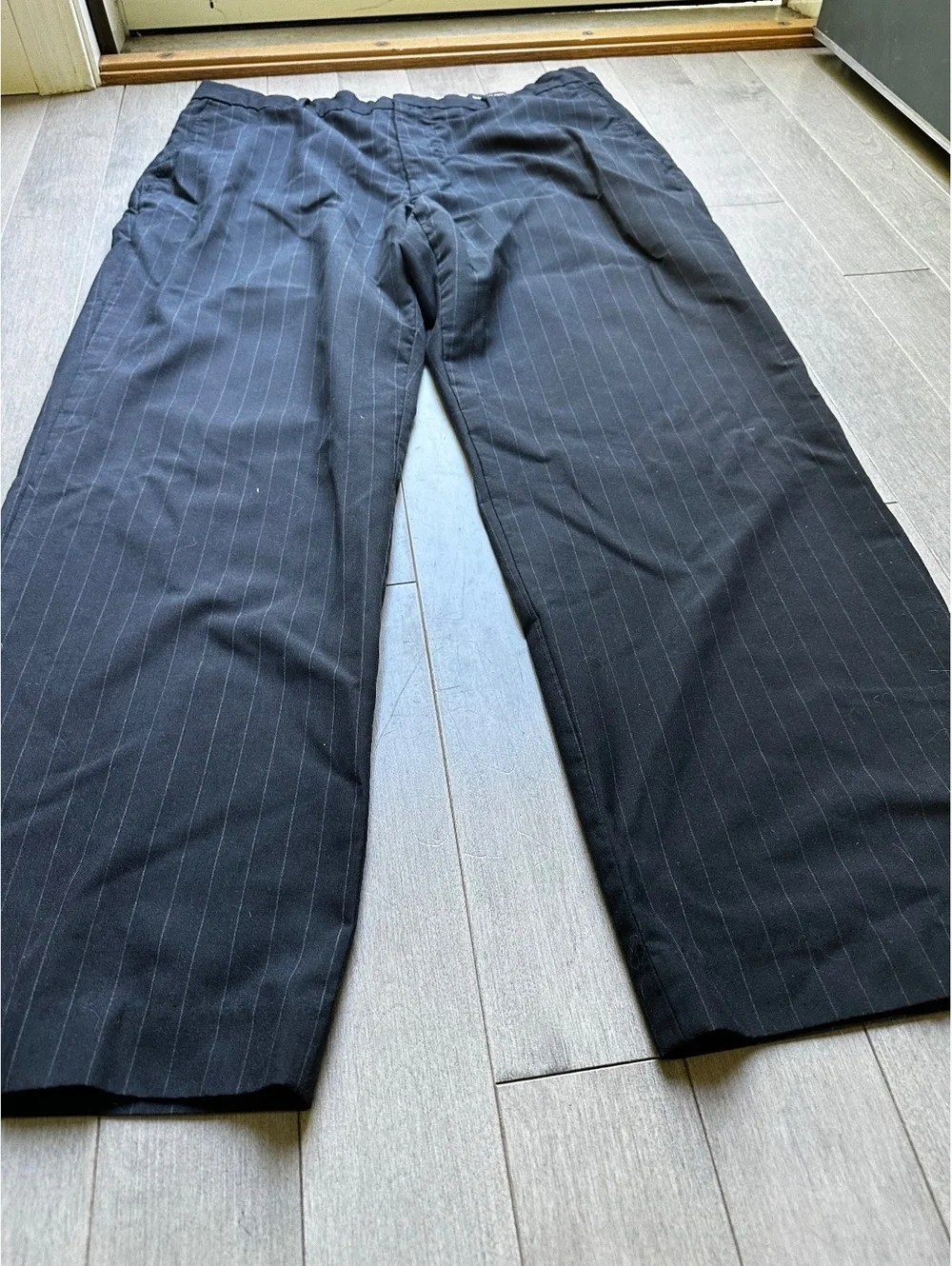 Banana Republic Men's Black Pinstripe Dress Pants Office Formal Wedding 38/30